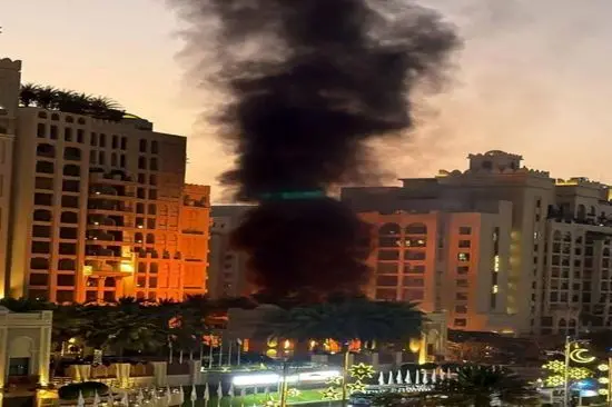 تصاویری از آسمان‌خراش‌های امارات زیر ضرب موشک‌های ایران
