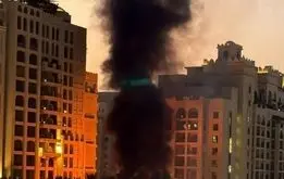 تصاویری از آسمان‌خراش‌های امارات زیر ضرب موشک‌های ایران
