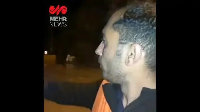 لحظه نجات فرد سیل زده از داخل سد کرج!