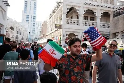 تصاویر جالب هواداران ایرانی در ورزشگاه الثومه