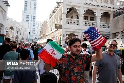 تصاویر جالب هواداران ایرانی در ورزشگاه الثومه