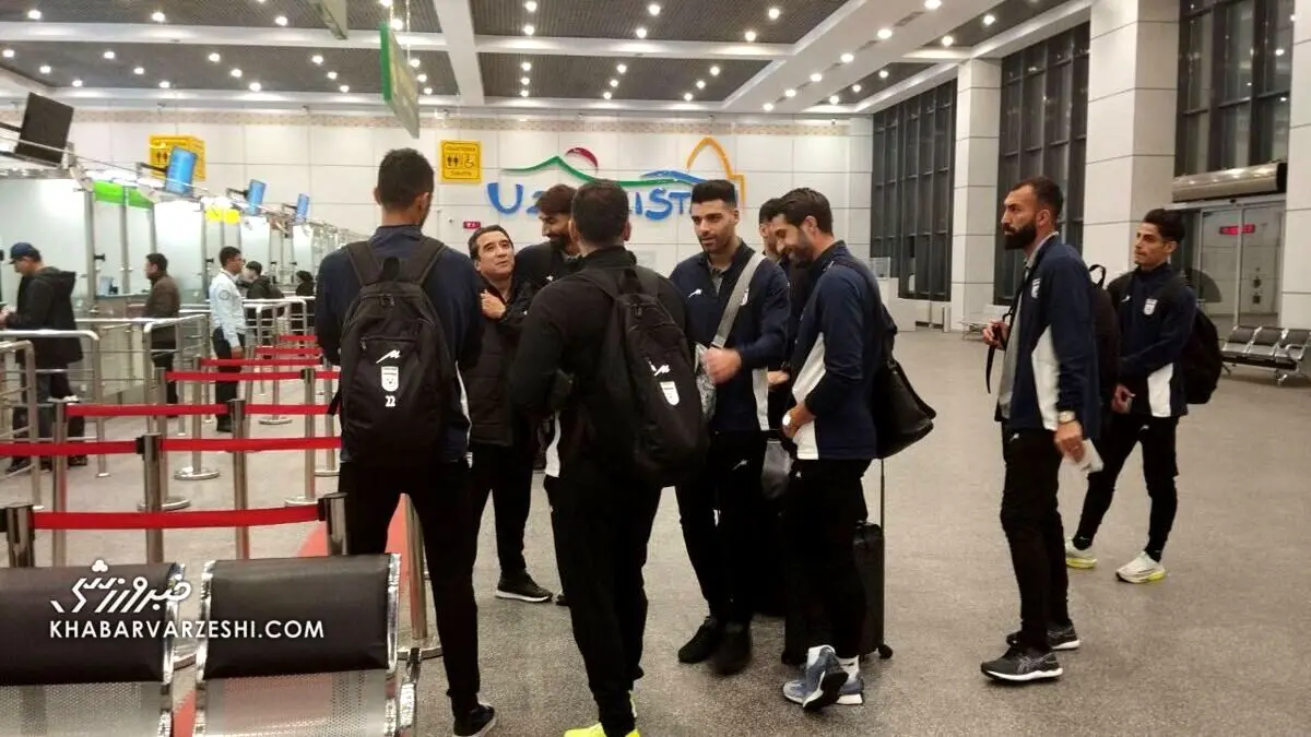 تیم ملی فوتبال ایران وارد ازبکستان شد + عکس