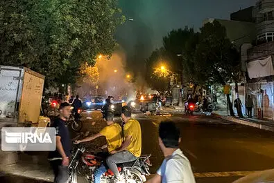 چند تصویر از ناآرامی های شنبه شب تهران