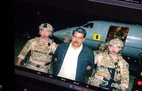 ببینید | اولین تصاویر از مادورو و همسرش در حال خروج از خودروی نظامی و انتقال به ستاد اداره مبارزه با مواد مخدر در نیویورک