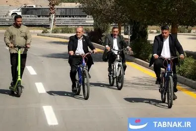 پزشکیان دوچرخه سوار شد