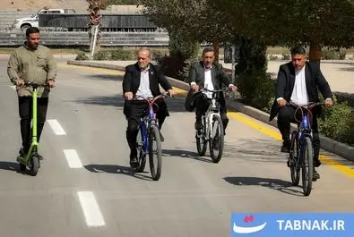پزشکیان دوچرخه سوار شد