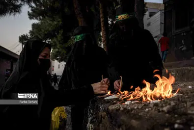 عزاداری بانوانِ نقاب‌زده در «چهل منبر» لرستان