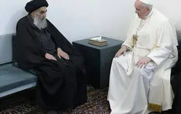 پیام آیت الله سیستانی درباره پاپ