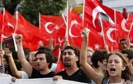 تظاهرات گسترده علیه اردوغان