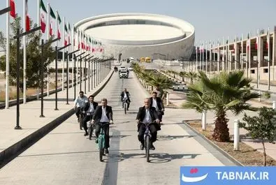 پزشکیان دوچرخه سوار شد