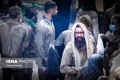 آیین «گل مالی »در روز عاشورا