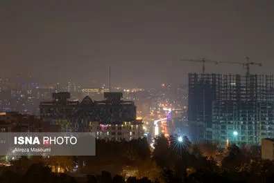 آلودگی شب‌های تهران