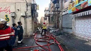 آتش‌سوزی یک خانه ۱۰ مصدوم برجای گذاشت