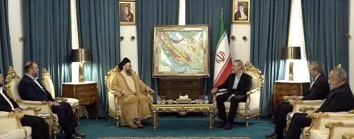 رایزنی حکیم و لاریجانی در تهران + فیلم