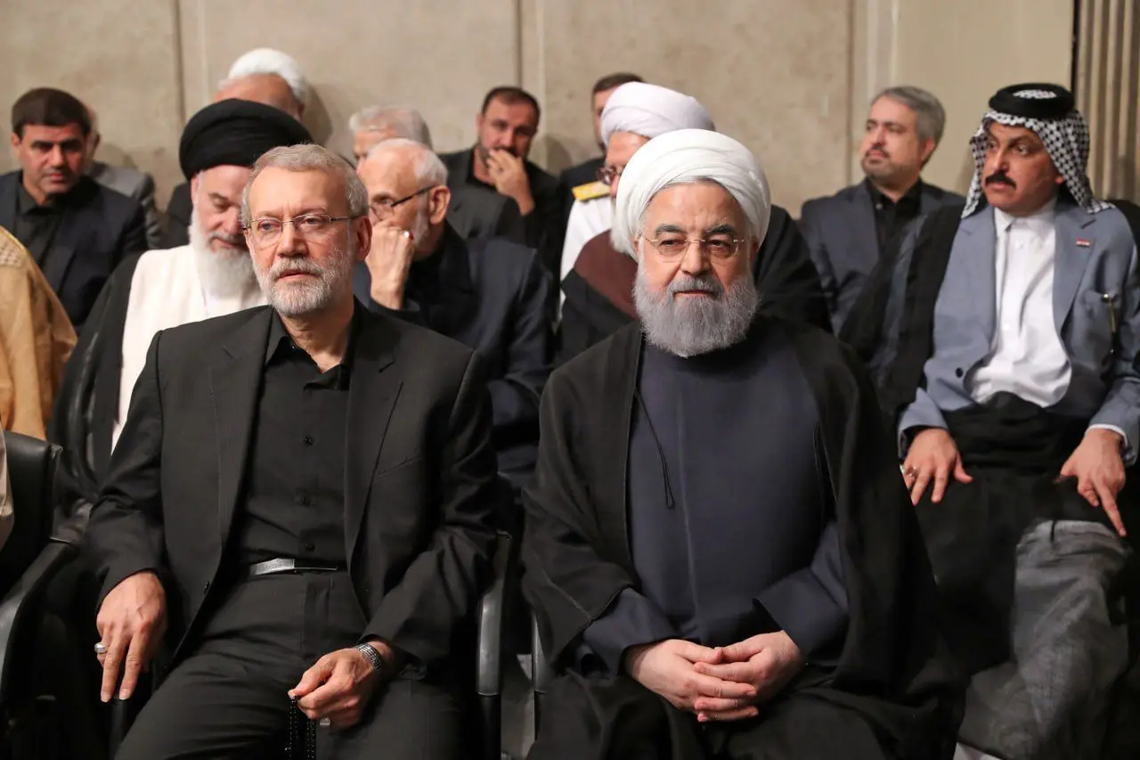 شعار علیه روحانی در مراسم بزرگداشت رئیسی!