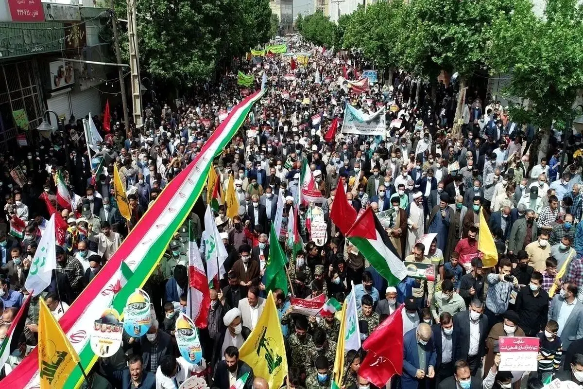 کدام مسئولان در راهپیمایی روز قدس حضور داشتند؟