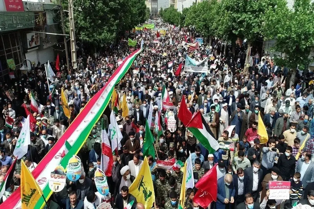 کدام مسئولان در راهپیمایی روز قدس حضور داشتند؟