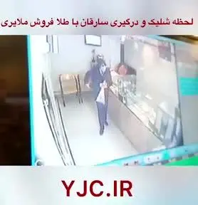 ببینید | لحظه هولناک درگیری سارقان مسلح با طلافروش ملایری