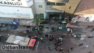 لحظه وحشتناک انفجار در ازمیر ترکیه + فیلم