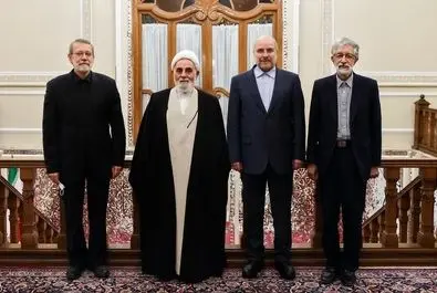 قالیباف میزبان ناطق نوری، حداد عادل و لاریجانی