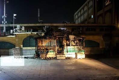چند تصویر از ناآرامی های شنبه شب تهران