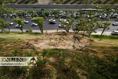 رانش زمین در اتوبان همت  تهران