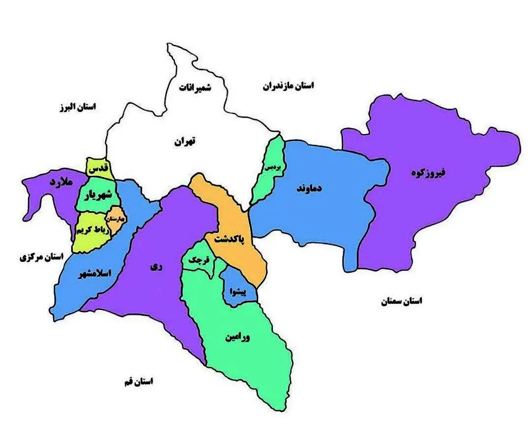 جزییات تقسیم تهران؛ این مناطق از تهران جدا می شوند؛ مردم پرند،شهریار و ورامین منتظر باشند 