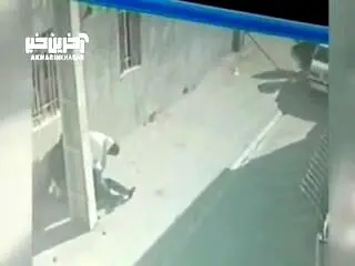 زورگیری ترسناک از یک زن در شهریار مقابل دوربین‌ها