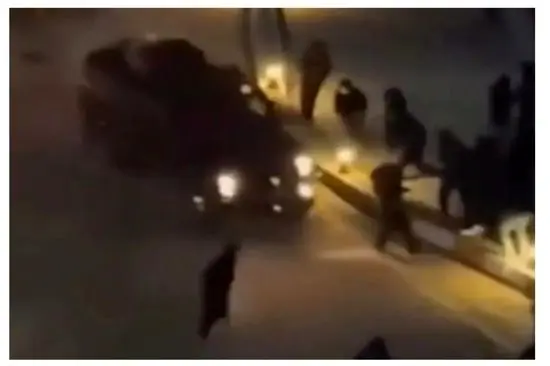 واکنش به زیر گرفتن مردم با خودرو ضدشورش در اردبیل
