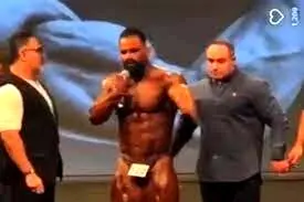 ماجرای جنجالی رضا بیرانوند در مسابقات پرورش اندام و اهانت به شهدا چیست؟ +فیلم
