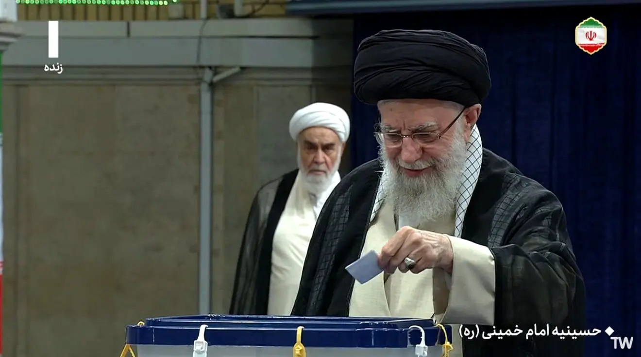 ویدئوی سخنان رهبر انقلاب پای صندوق رای