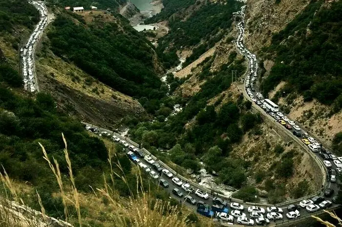 تصاویر وحشتناک از جاده های شمال | بحران  در تعطیلات پایانی تابستان