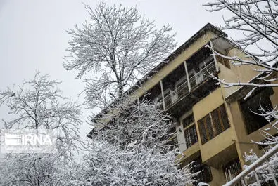 بارش برف در روستای تاریخی ماسوله