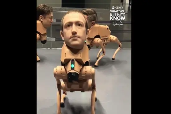 عجیب اما واقعی؛ سگ‌های رباتیک با چهره ایلان ماسک و  مارک زاکربرگ!+فیلم