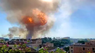 انفجار مهیب یک پمپ بنزین در منطقه کردها + فیلم