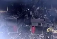 یک مهمانسرا در خیابان سعدی آتش گرفت + عکس