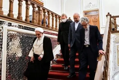 قالیباف میزبان ناطق نوری، حداد عادل و لاریجانی