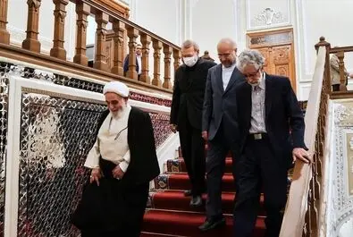 قالیباف میزبان ناطق نوری، حداد عادل و لاریجانی