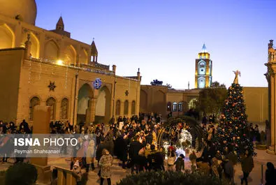 حال و هوای محله جلفا در شب‌های کریسمس