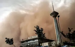 باد و طوفان وحشتناک در راه تهران