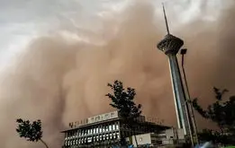 باد و طوفان وحشتناک در راه تهران
