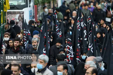 تشییع پیکرهای پاک ۲۰۰ شهید گمنام دفاع مقدس در تهران