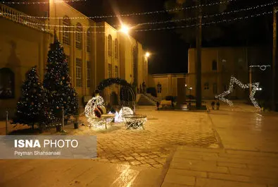 حال و هوای محله جلفا در شب‌های کریسمس