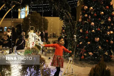 حال و هوای محله جلفا در شب‌های کریسمس