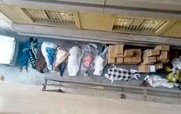 جزئیات پیکرهای پیچیده در پتو در بیمارستان «الغدیر»؛