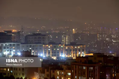 آلودگی شب‌های تهران