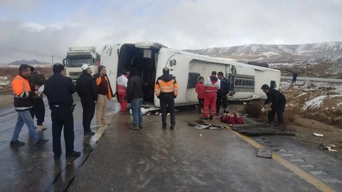 مقصر اصلی حادثه اتوبوس مسافری کرمان اعلام شد