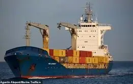 حمله موشکی روسیه به کشتی باری حامل تسلیحات انگلیسی در بندر اودسا