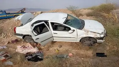 حادثه دردناک برای خودروی زائران اربعین در کرمانشاه