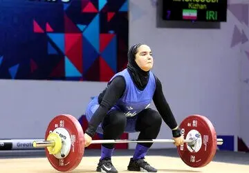افتخار آفرینی دختر وزنه‌بردار ایرانی در آسیا +عکس